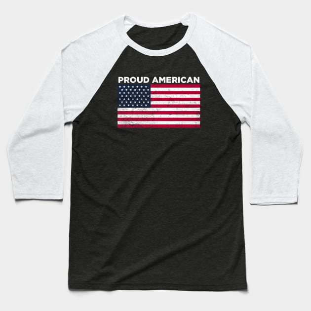 Proud American Baseball T-Shirt by Printnation